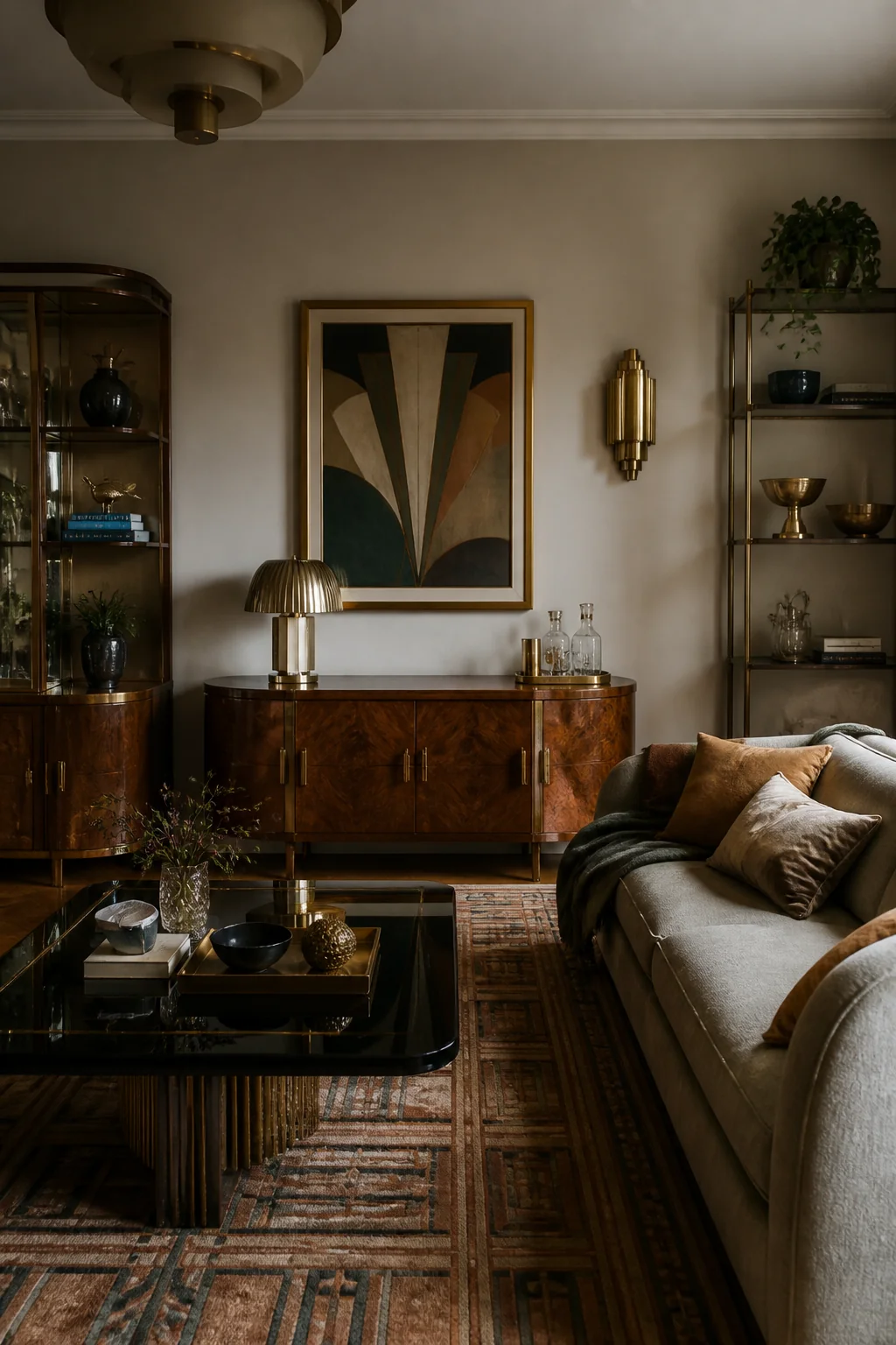 Use brass or chrome hardware on all cabinets