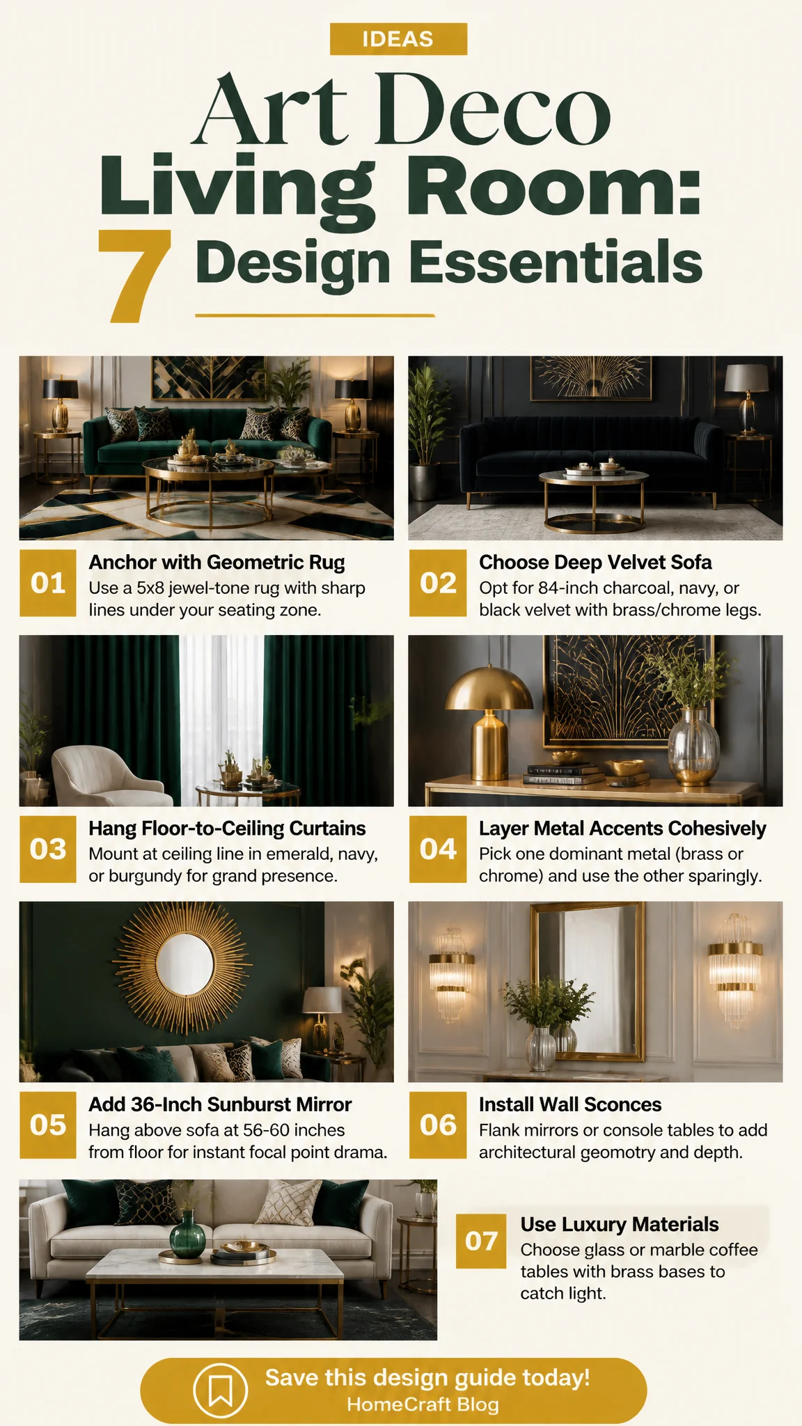 21 Timeless Art Deco Living Room Design Ideas With Sizes and Costs — the ideas at a glance