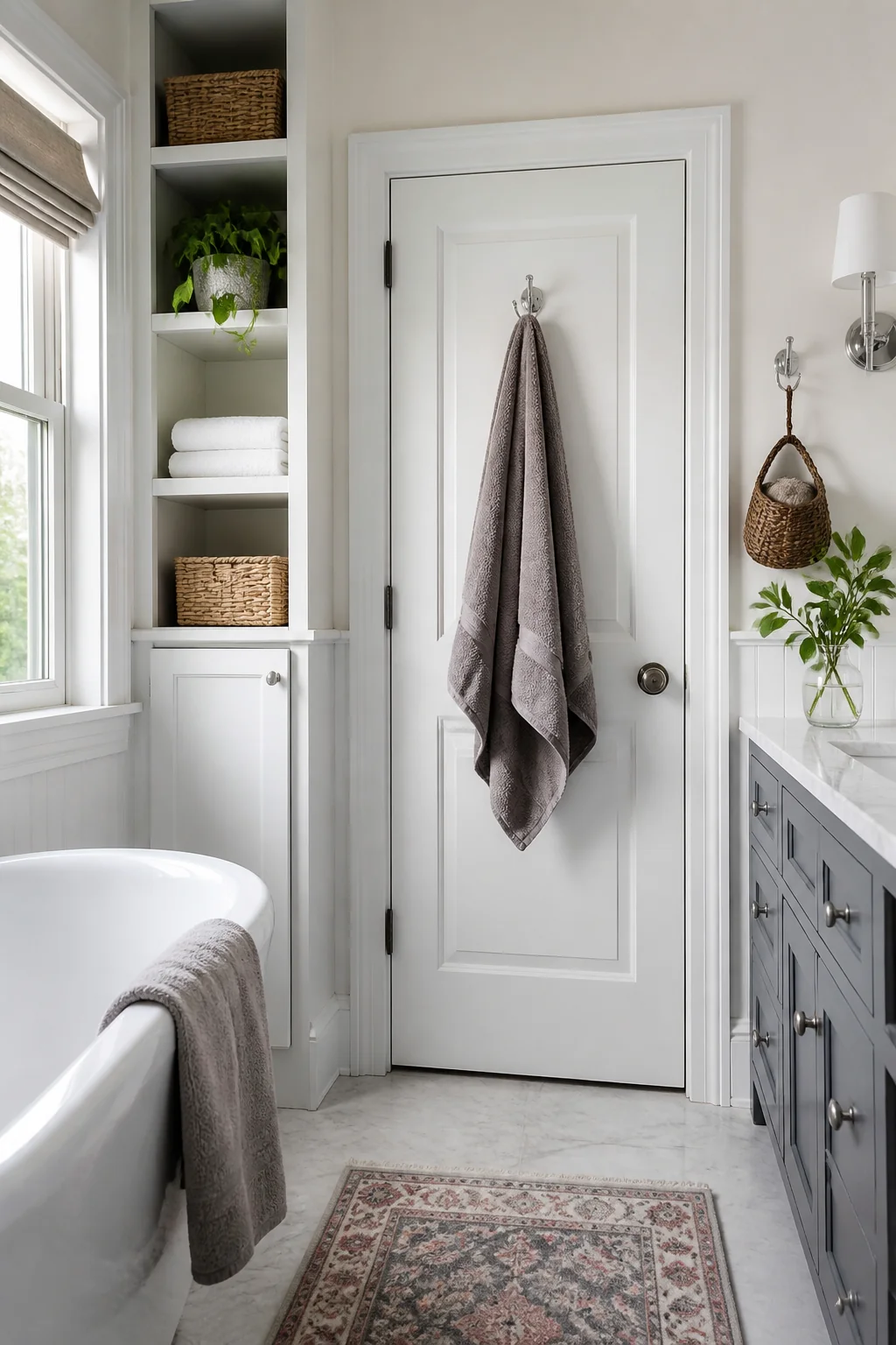 Vertical Storage and Hooks