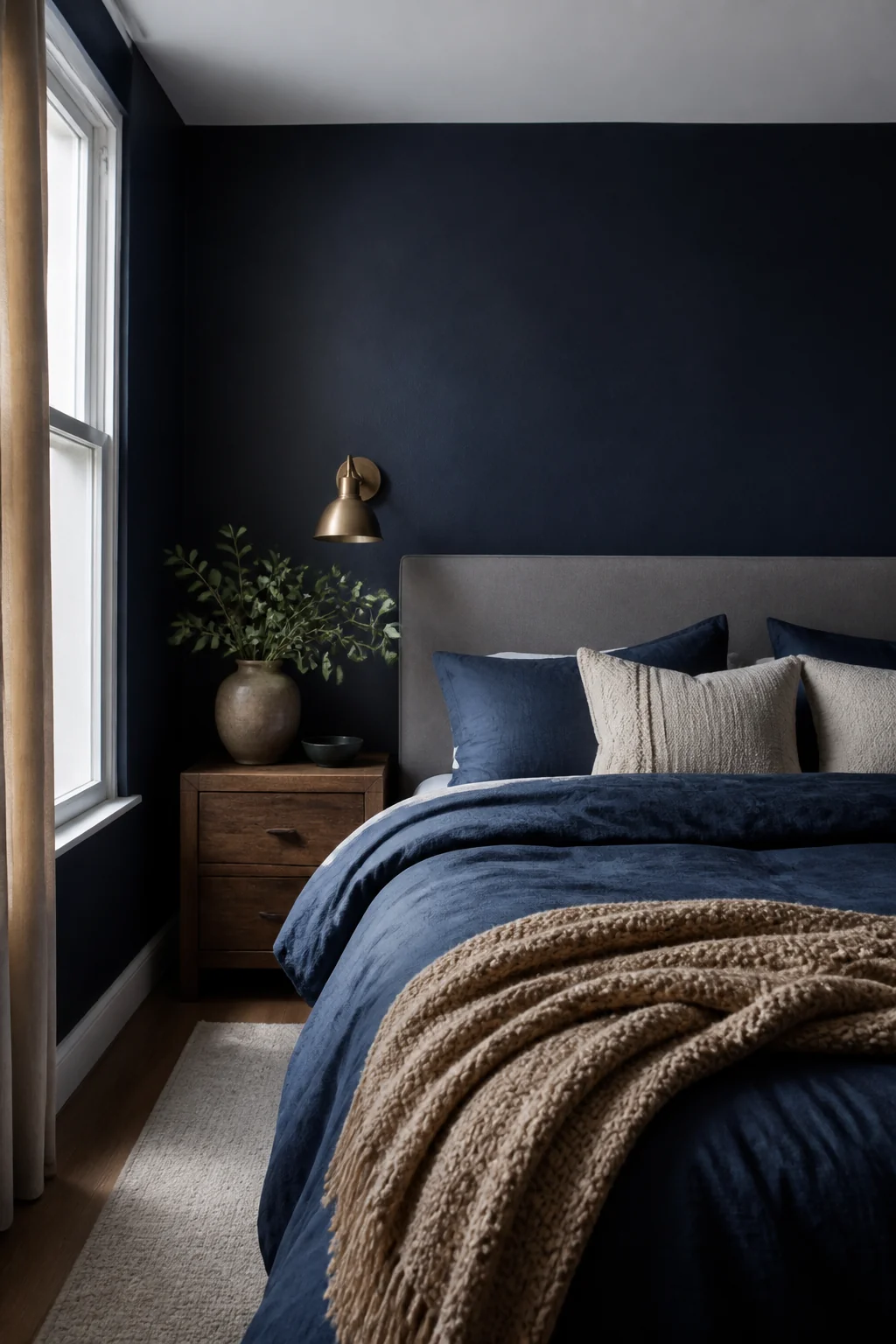 Deep Navy Blue for Calm Sophistication
