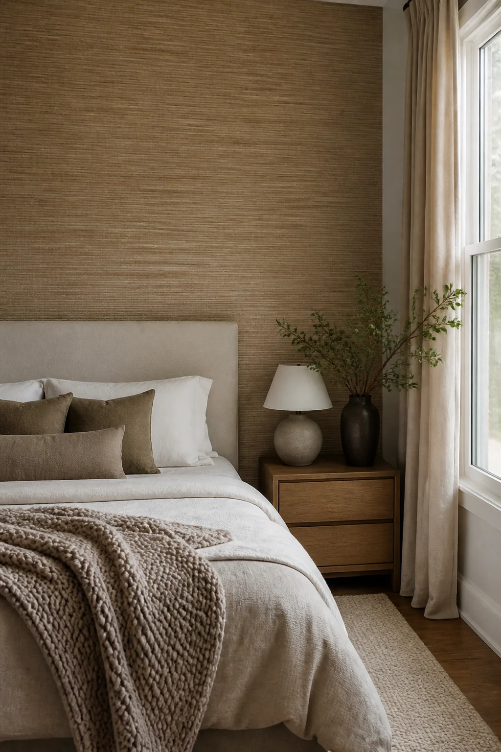 Grasscloth Wallpaper for Organic Texture