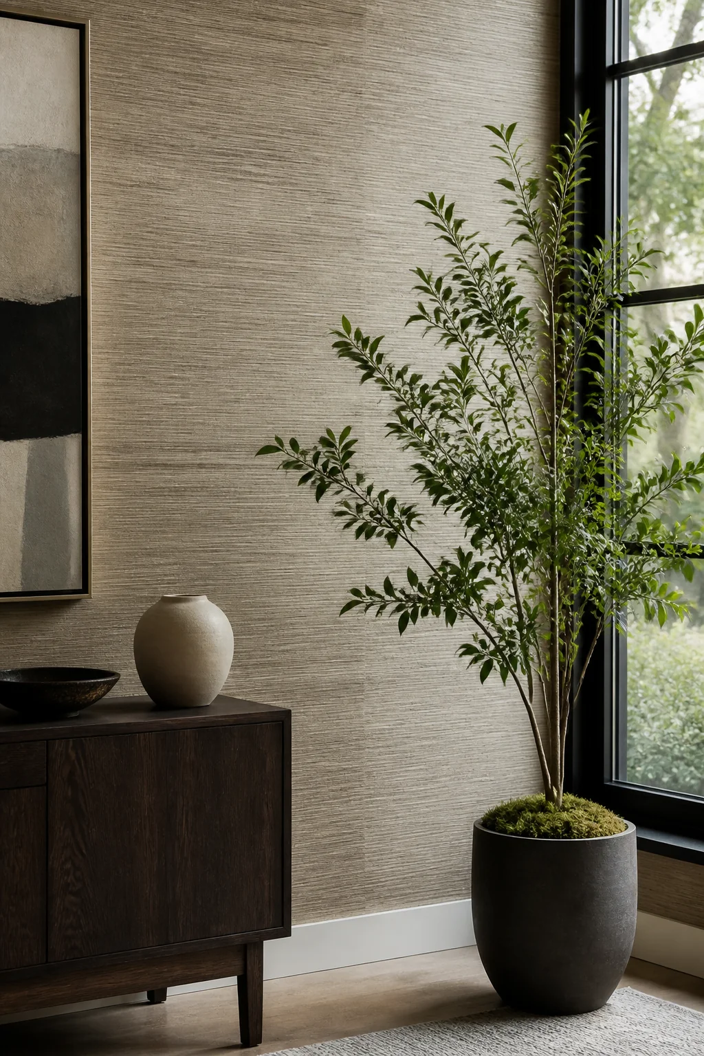 Grasscloth Wallpaper for Organic Texture