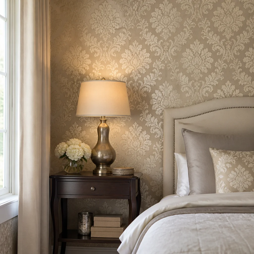 Damask or Ornate Pattern Wallpaper