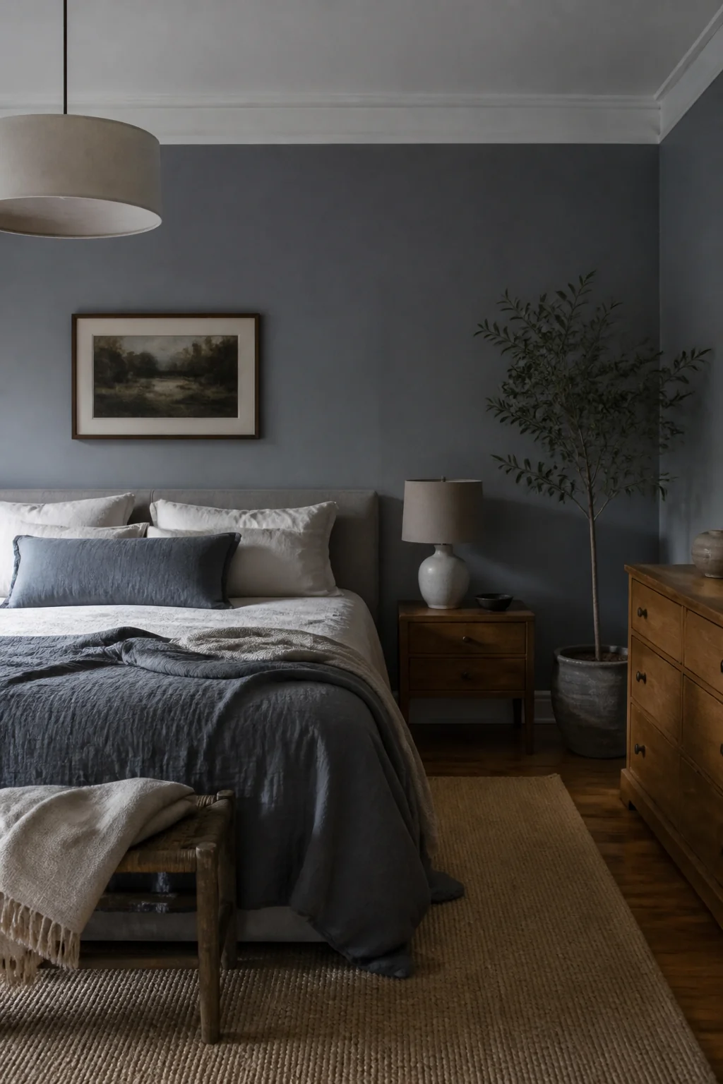 Soft slate with layered lighting