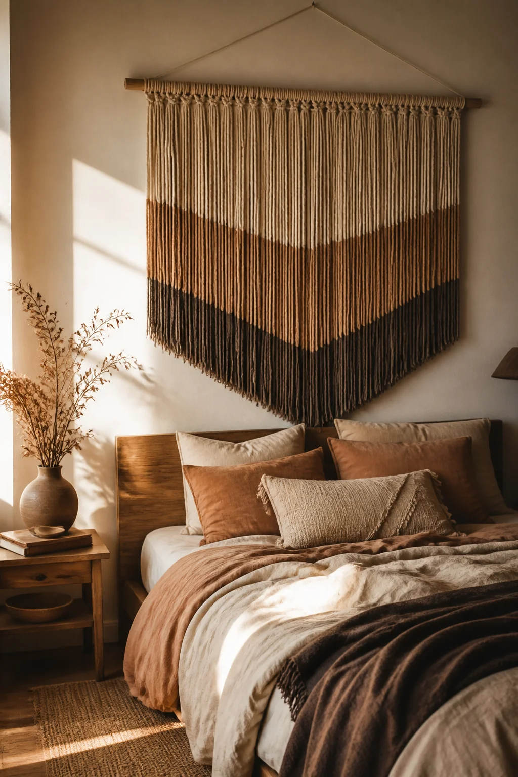 Build a Boho Bedroom Wall Without Paint or Wallpaper — the idea in a room