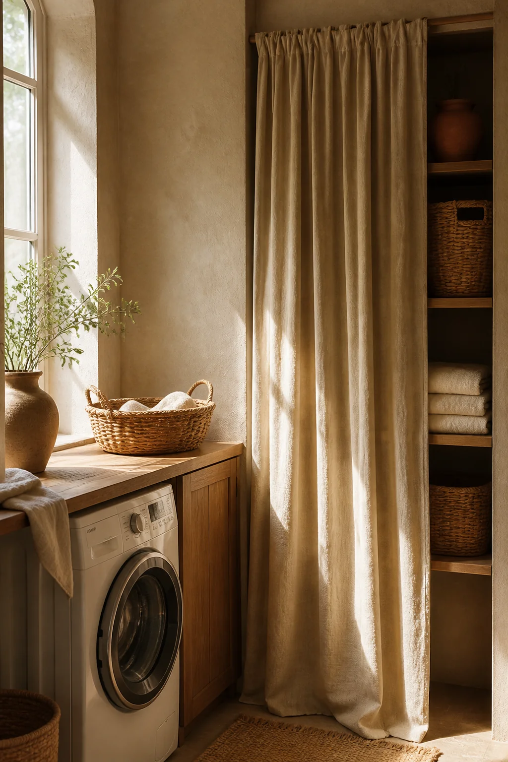 31 Beautiful Boho Laundry Room Ideas for Any Home — styling tip