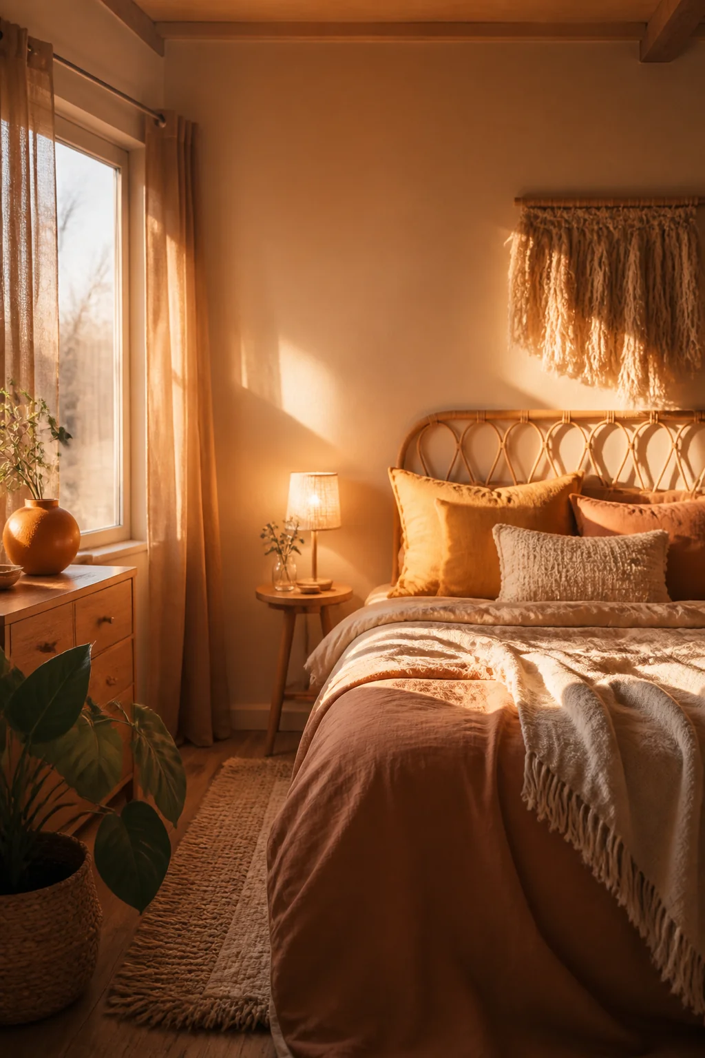 How to Get the Boho Small Bedroom Look Step by Step — how it looks in place