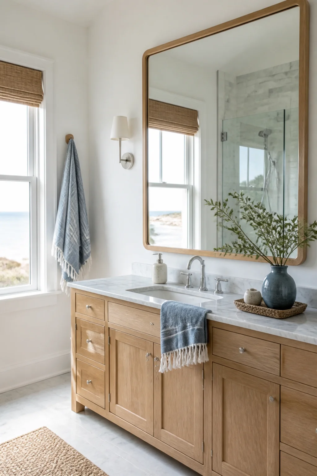 8 Serene Coastal Bathroom Decor Ideas for Small Spaces — a closer look