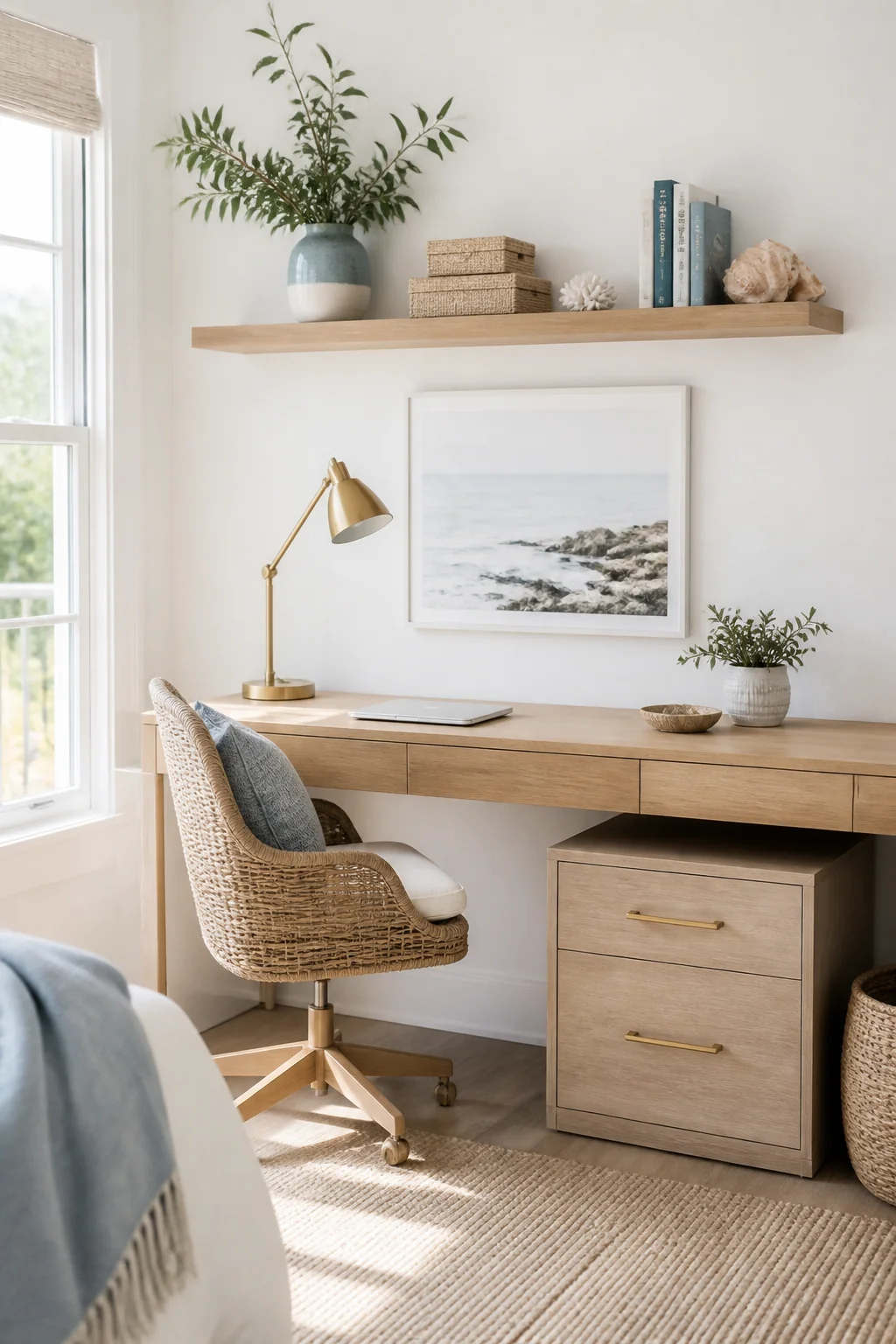 8 Calming Coastal Home Office Ideas for Focus and Light — a closer look