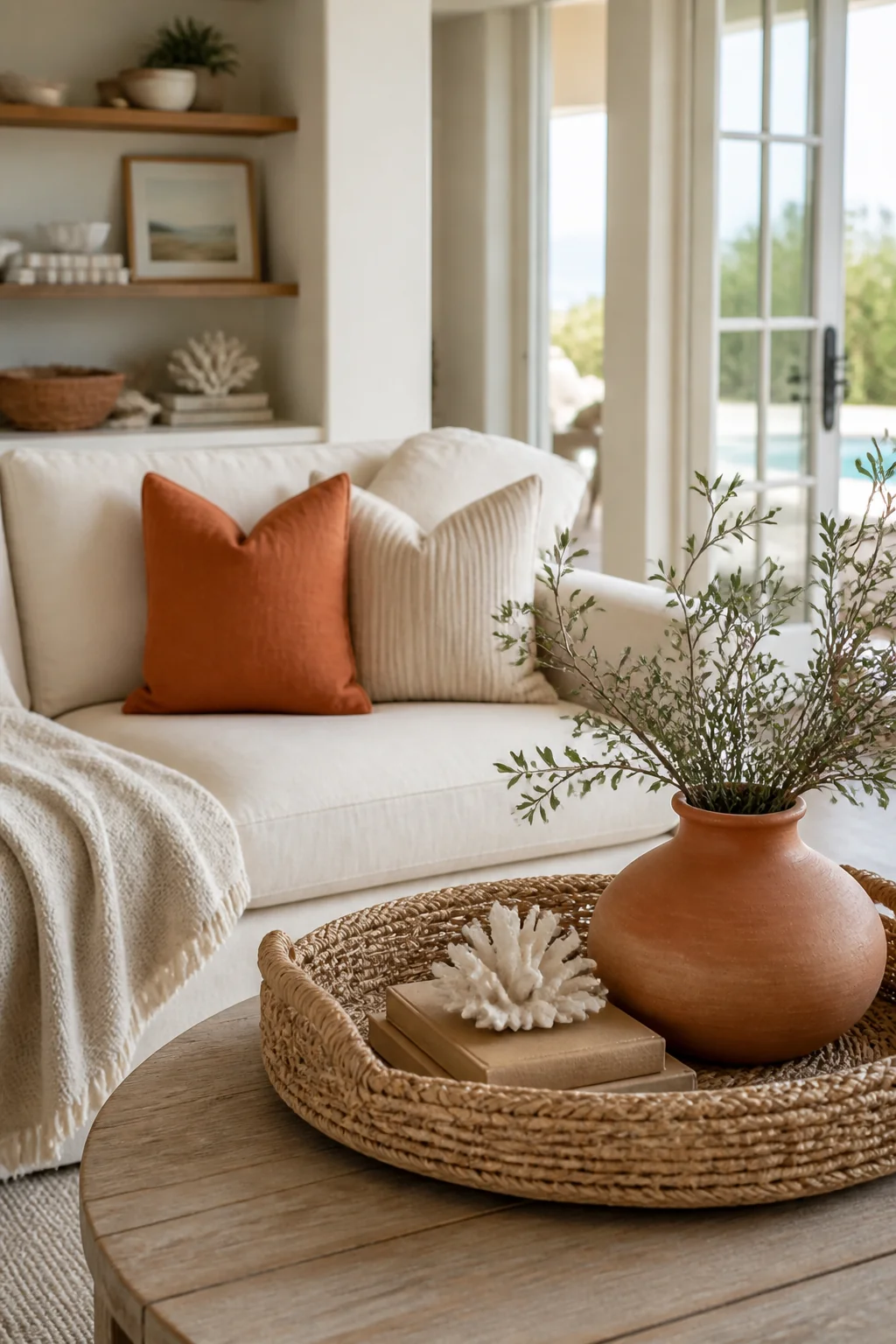 How to Get That Coastal Living Room Look on Any Budget — styling tip