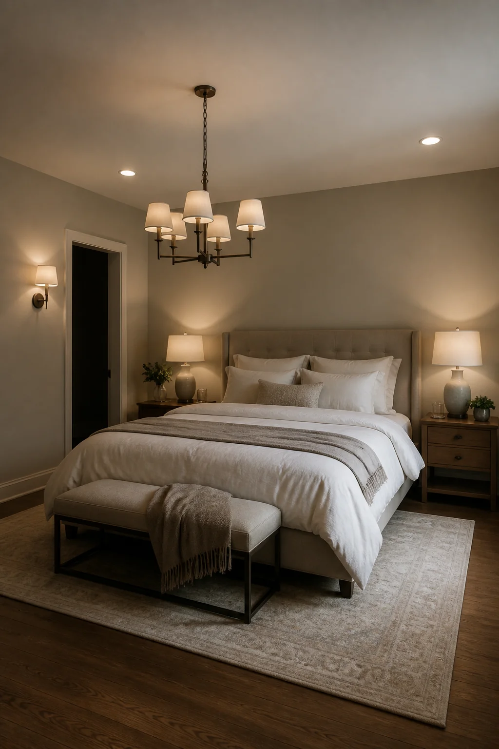 Overhead fixtures work best as dimmer-controlled fill light