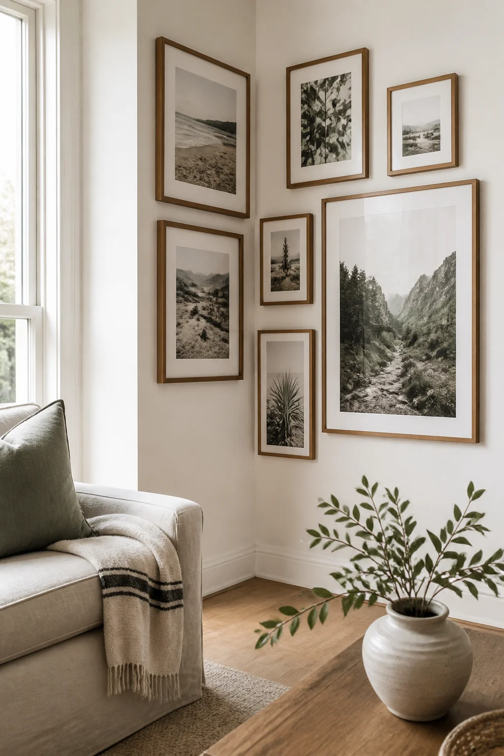 12 Dreamy Corner Wall Gallery Ideas for Any Room — styling tip
