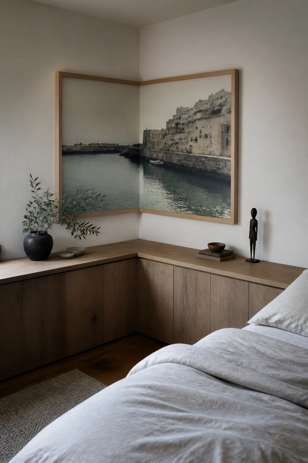 Minimalist Corner with One Large Print