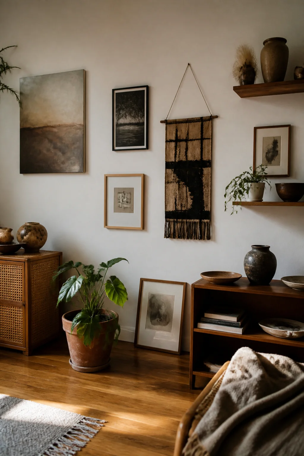 Mixed Media Corner Display