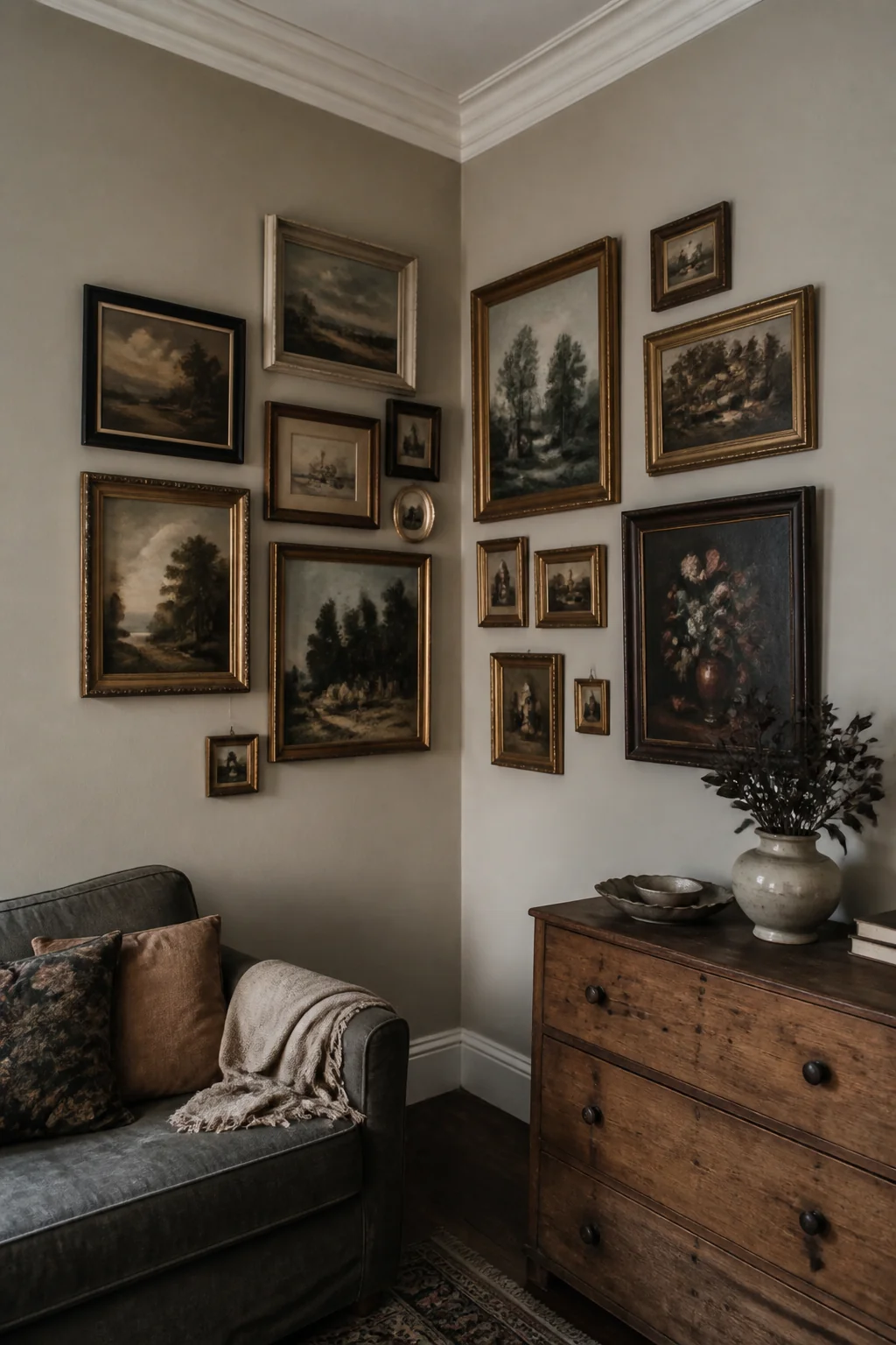 Clustered Vintage and Thrifted Frames