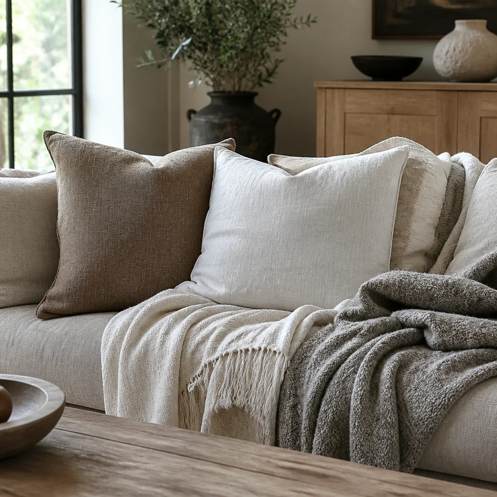 Swap fabric textures - linen, wool, cotton