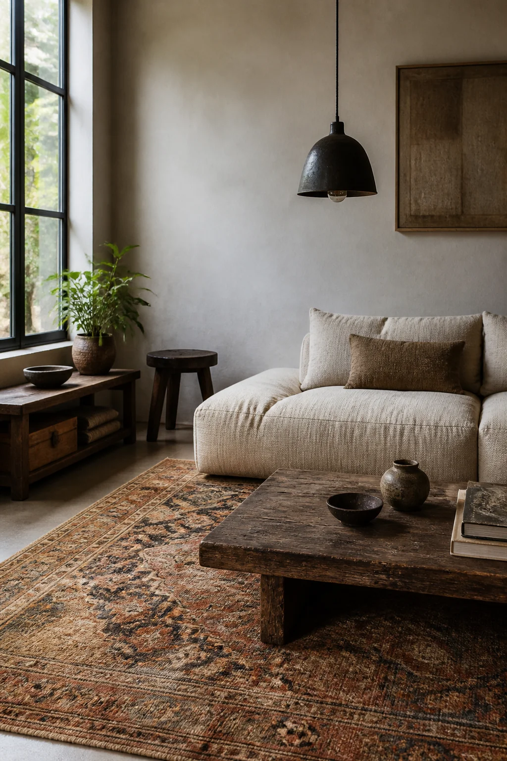 Add Texture with a Secondhand Rug
