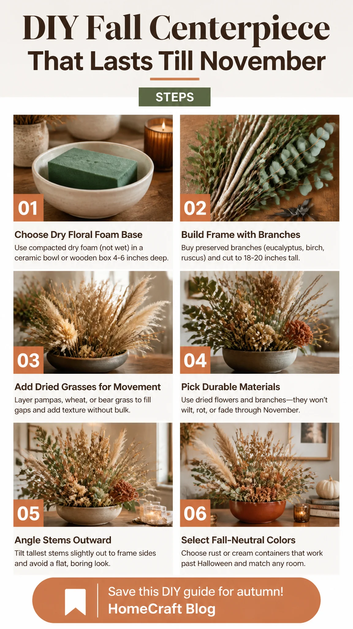 Make a DIY Fall Centerpiece That Lasts Through November — the ideas at a glance