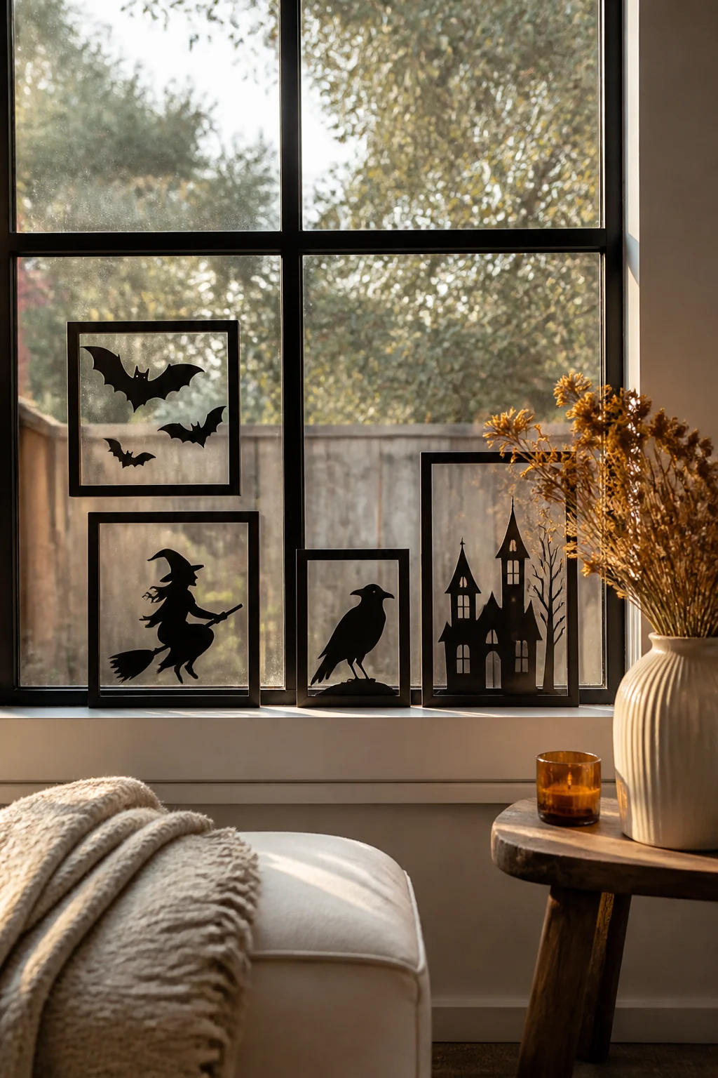 10 Easy DIY Halloween Window Decorations That Stick Without Damage — a closer look