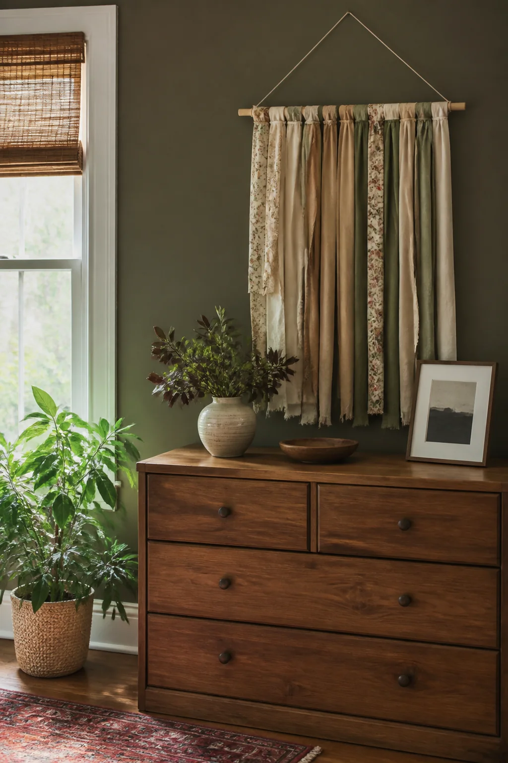 DIY Fabric Wall Hanging (No Sewing Required)