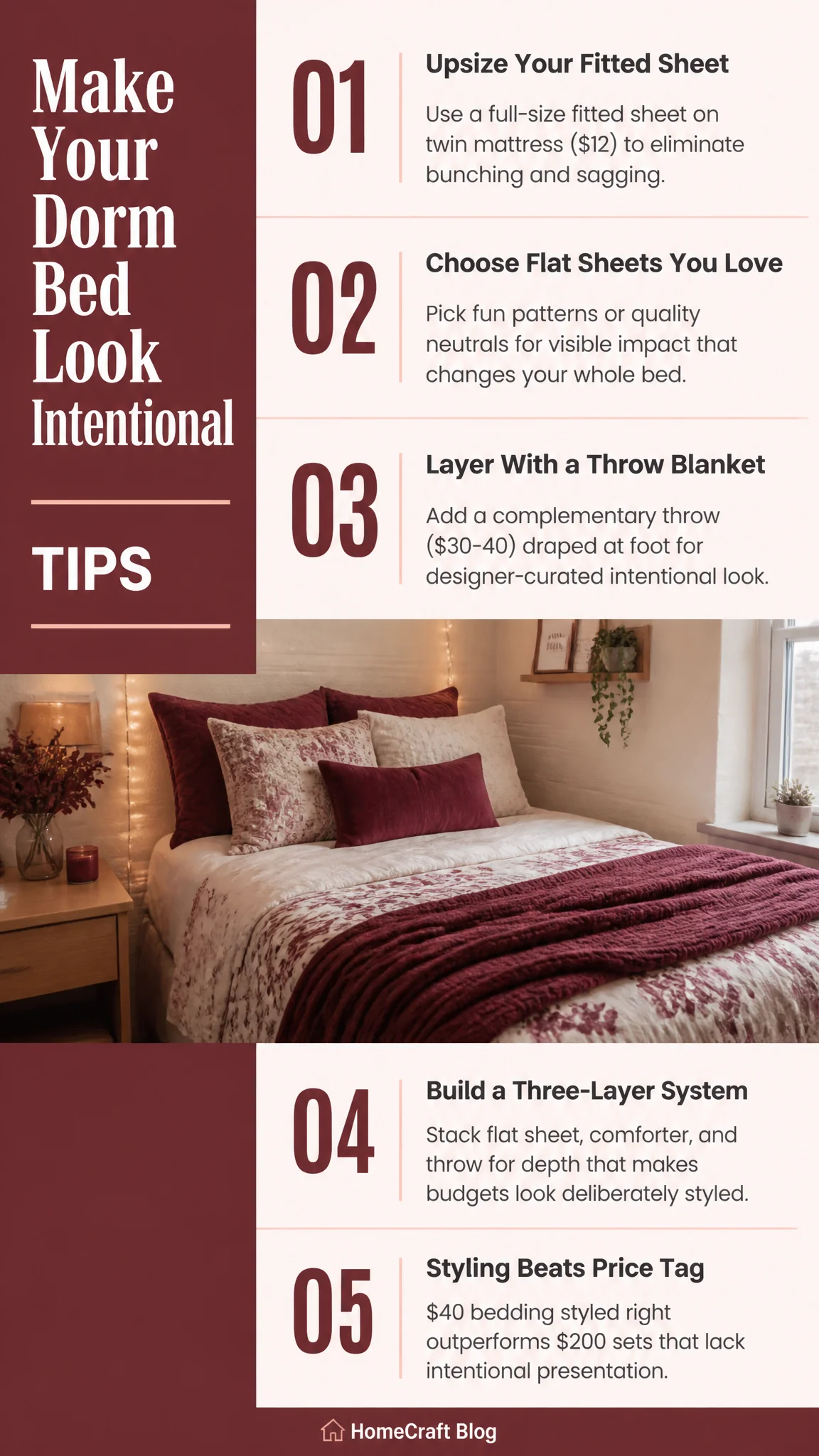 Why Your Dorm Bedding Feels Cheap (Even When It Isn't) — complete guide infographic
