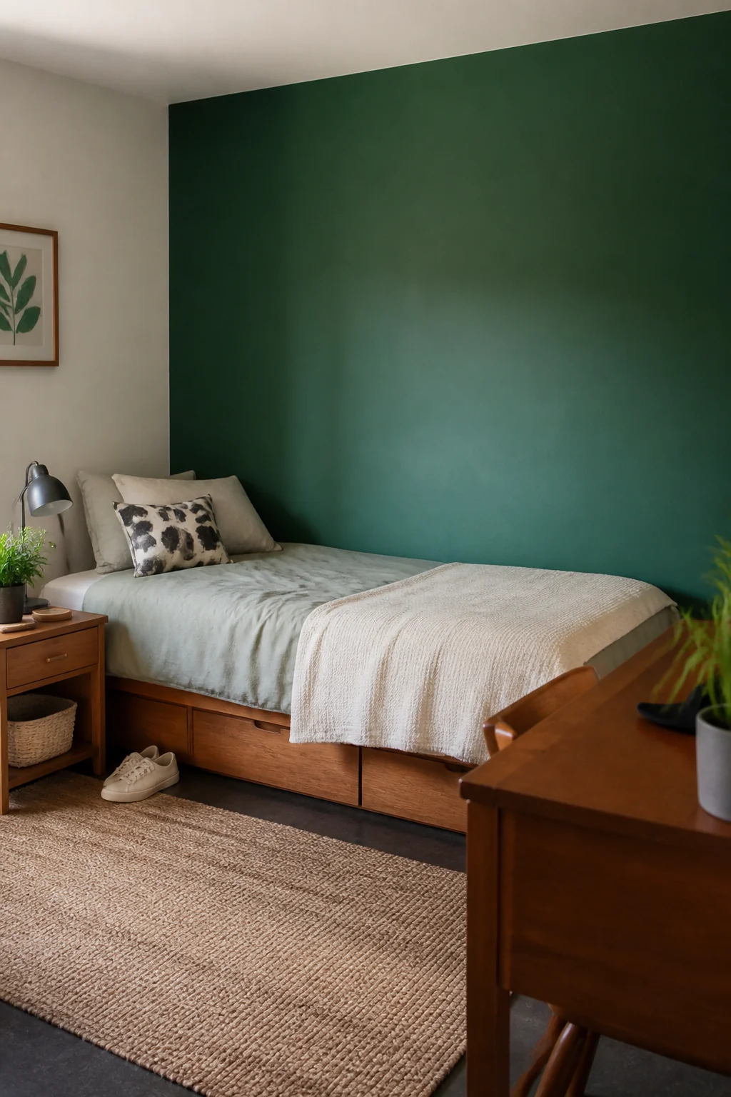 Paint a feature wall in a bold color