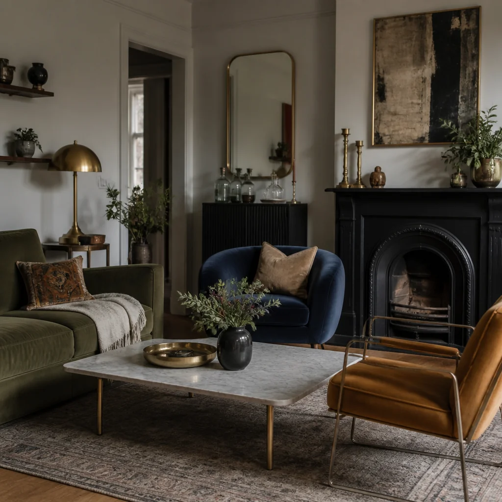 Mix warm and cool metal finishes without overthinking it