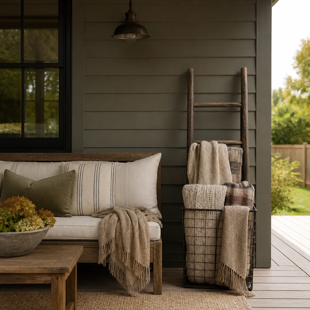Add a blanket station for when the sun goes down