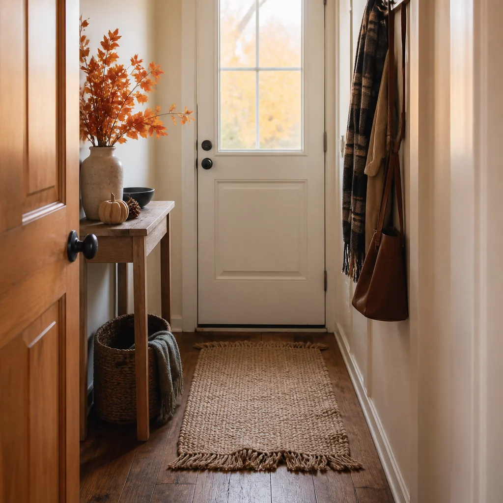 Use a doormat as your only floor decoration