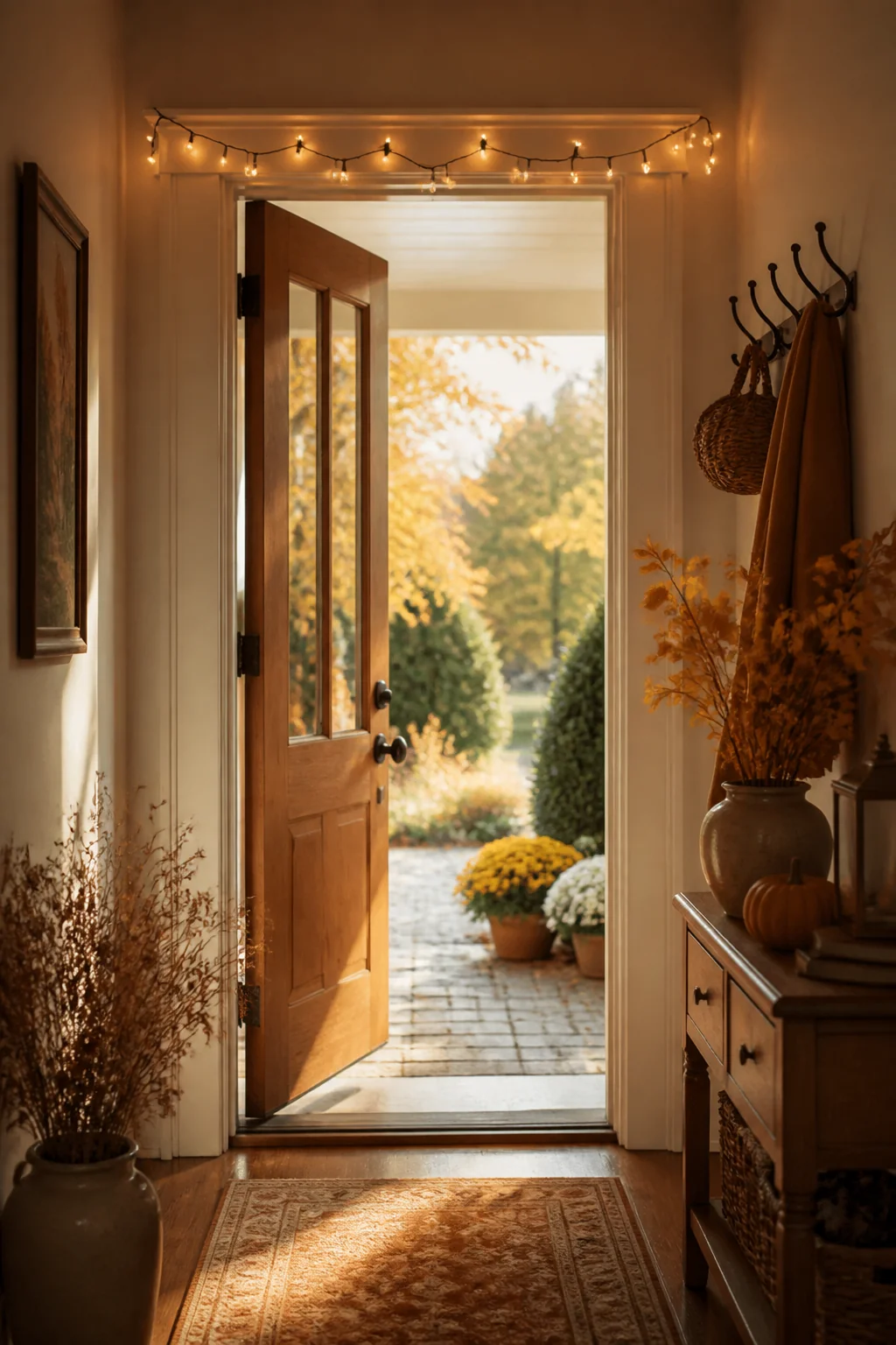 13 Inviting Fall Home Decor Ideas for Your Entryway — the idea in a room