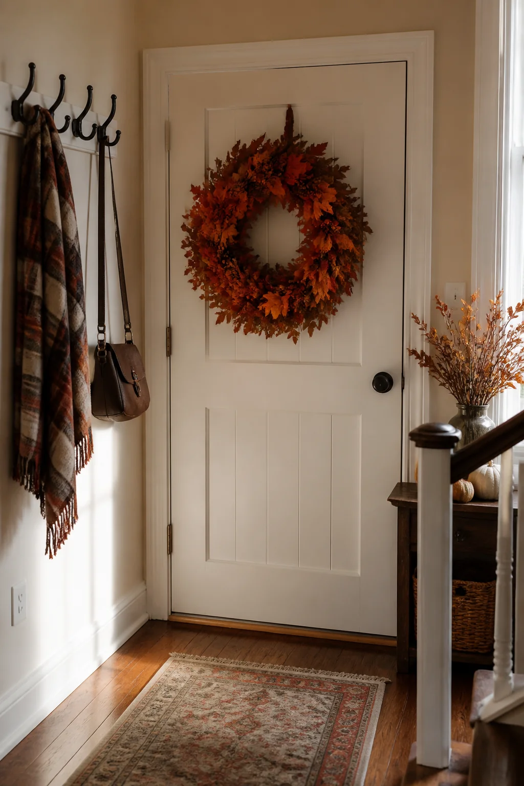 Hang a Fall Wreath on Your Door