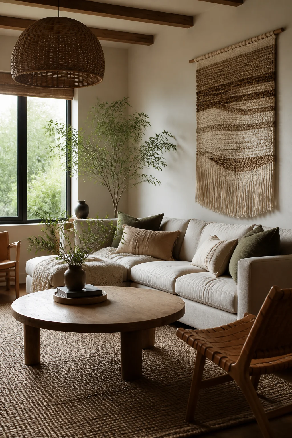 Layer in a woven wall hanging or mix