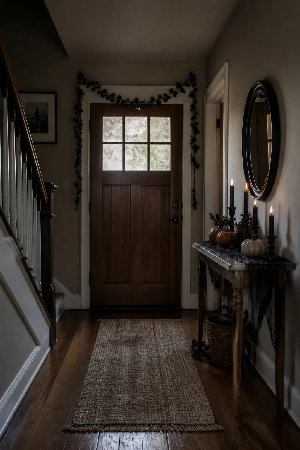 Commit to one lighting choice and make it dim
