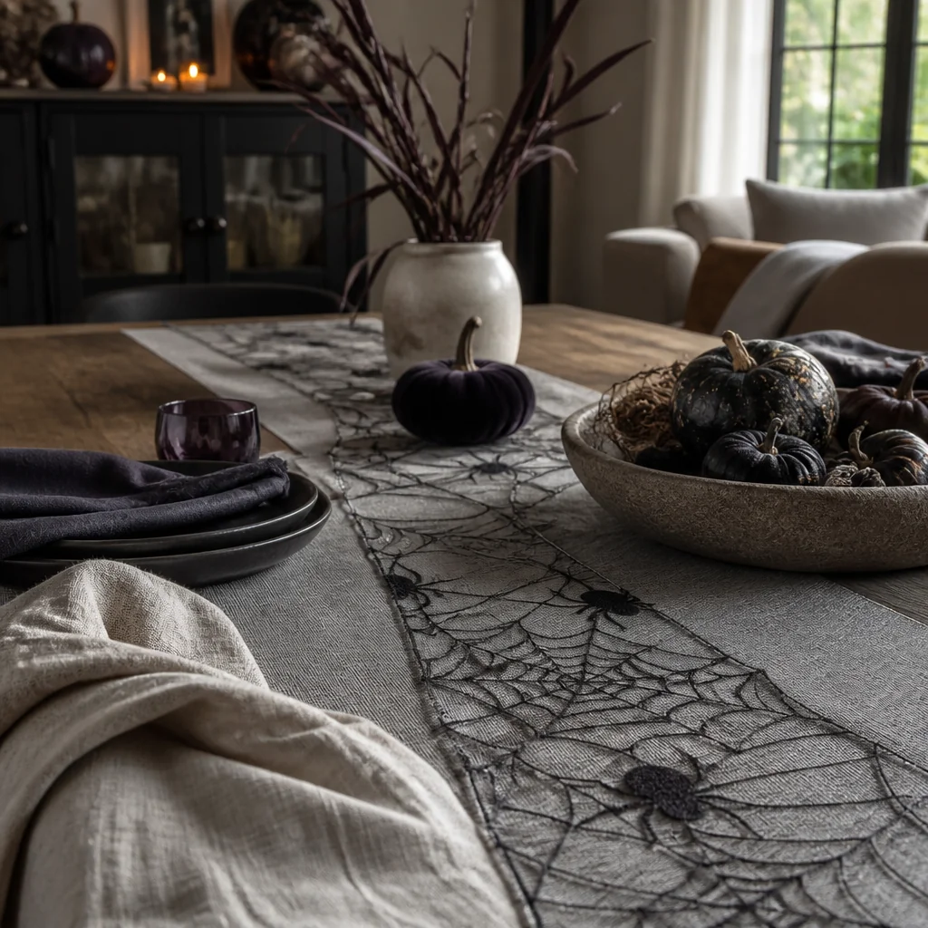 Set a spooky table runner down your kitchen counter or dining table