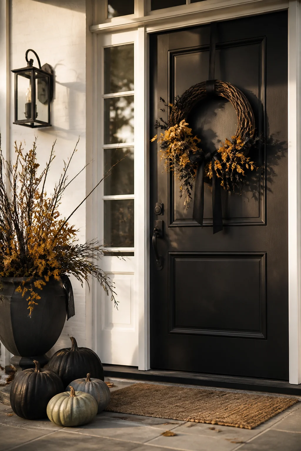 6 Easy Halloween Porch Decor Ideas That Don't Scream Overdone — detail view