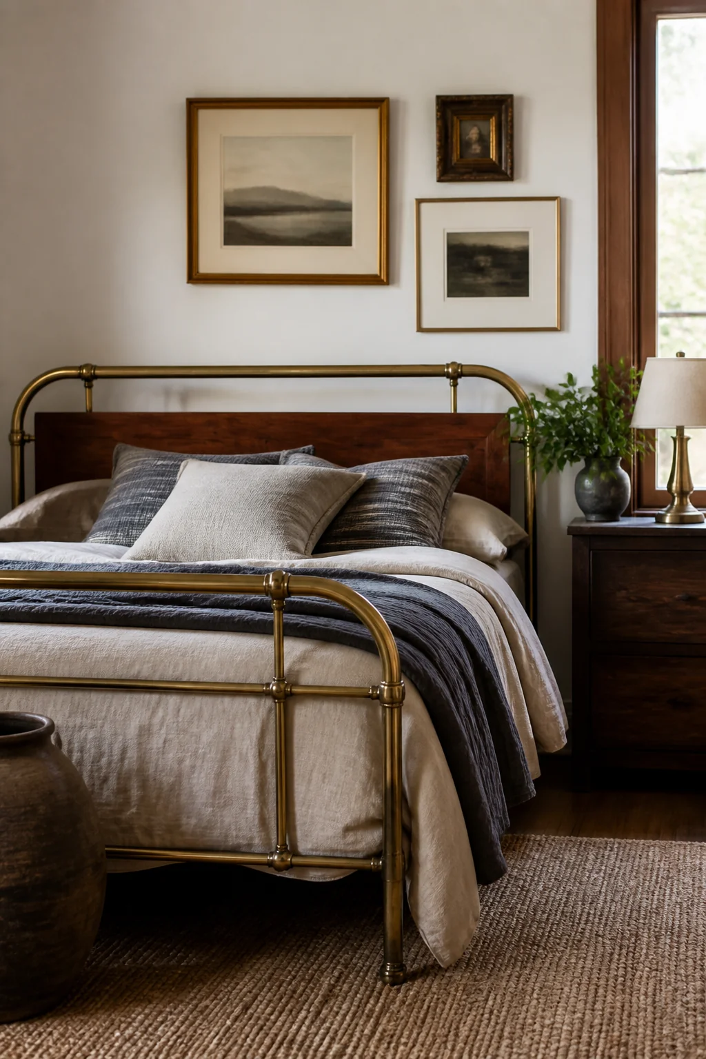 Brass or gold tubing frame