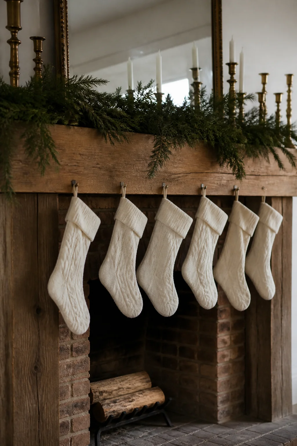 Use white or cream stockings, even if you have a big family