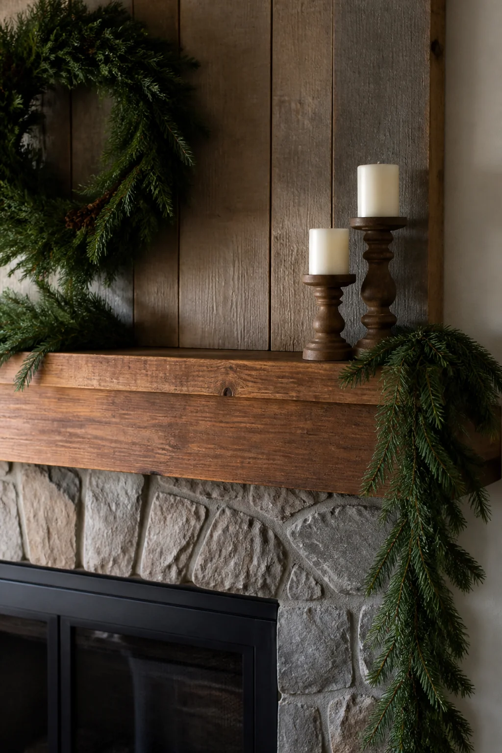 Keep the mantel surface mostly clear between grouped items