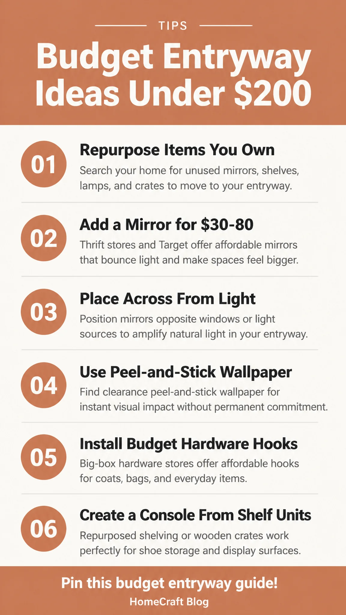 The Only Home Entryway Ideas on a Budget Guide You Need — complete guide infographic
