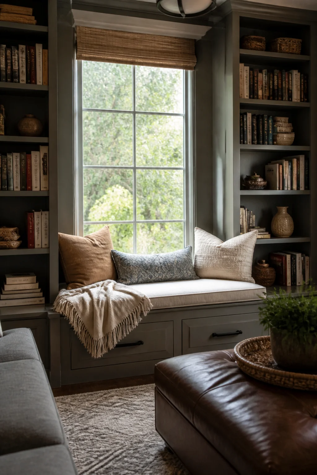 Create a Window Seat Library (If You've Got the Space)