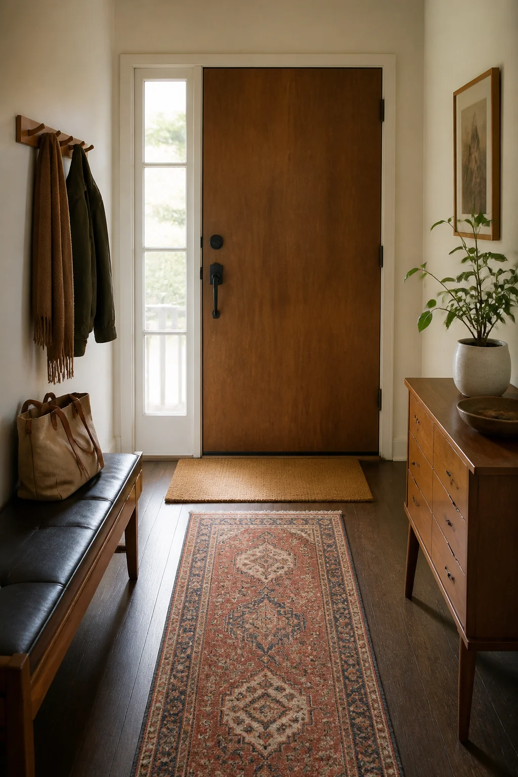 Choose a Door Mat That Aligns with the Rug Width