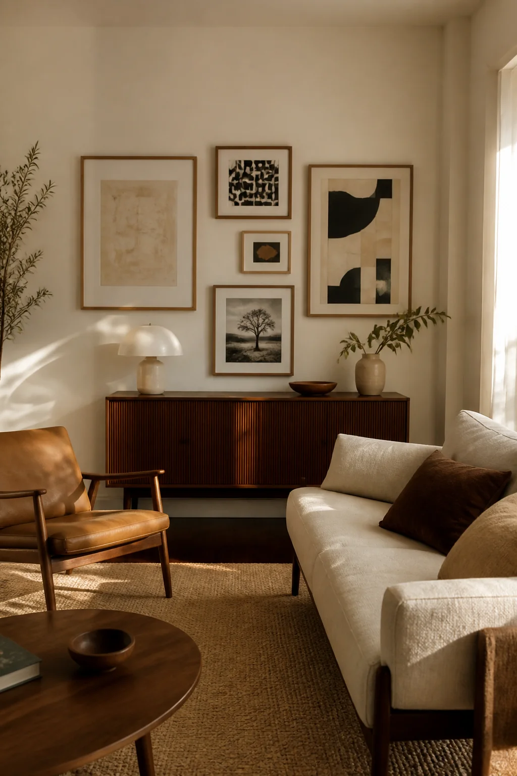 How to Get the Mid-Century Modern Living Room Look Step by Step — how it looks in place