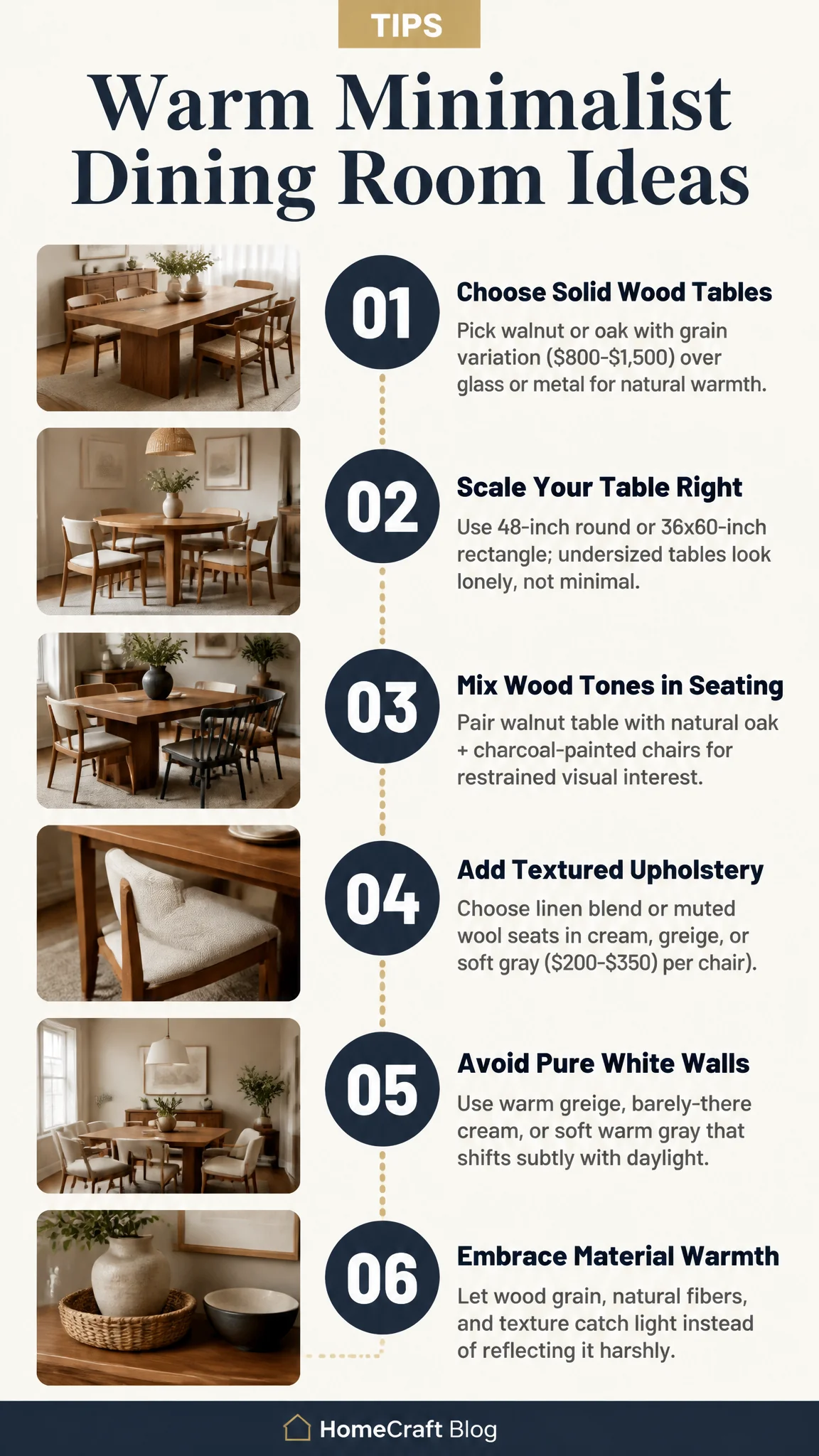 Create a Minimalist Dining Room That Feels Warm, Not Cold — visual summary
