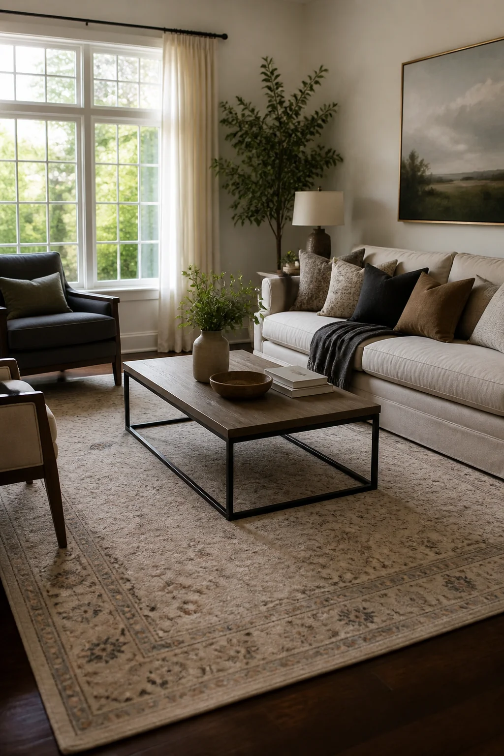 Use One Large Rug Instead of Layering