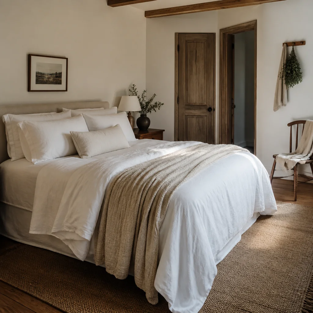 White Bedding and Layers Are Non-Negotiable