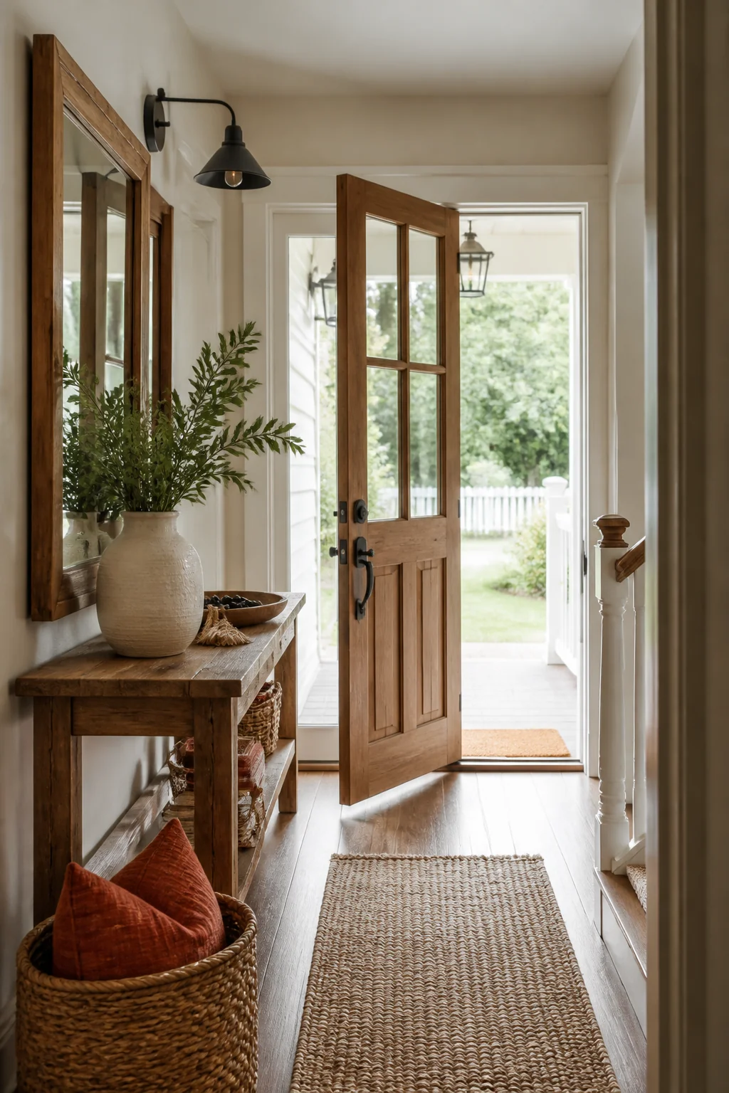 How to Style a Modern Farmhouse Entryway on Any Budget — styling tip
