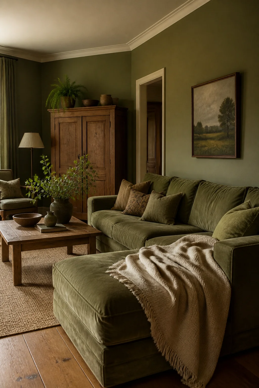 Add a textured throw blanket in cream or oatmeal