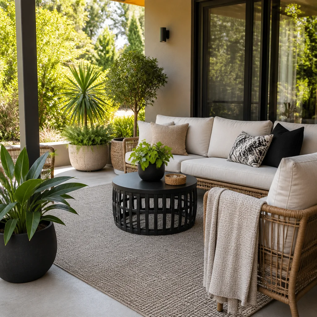 Start with a Budget Outdoor Rug (Seriously, This Changed Everything)