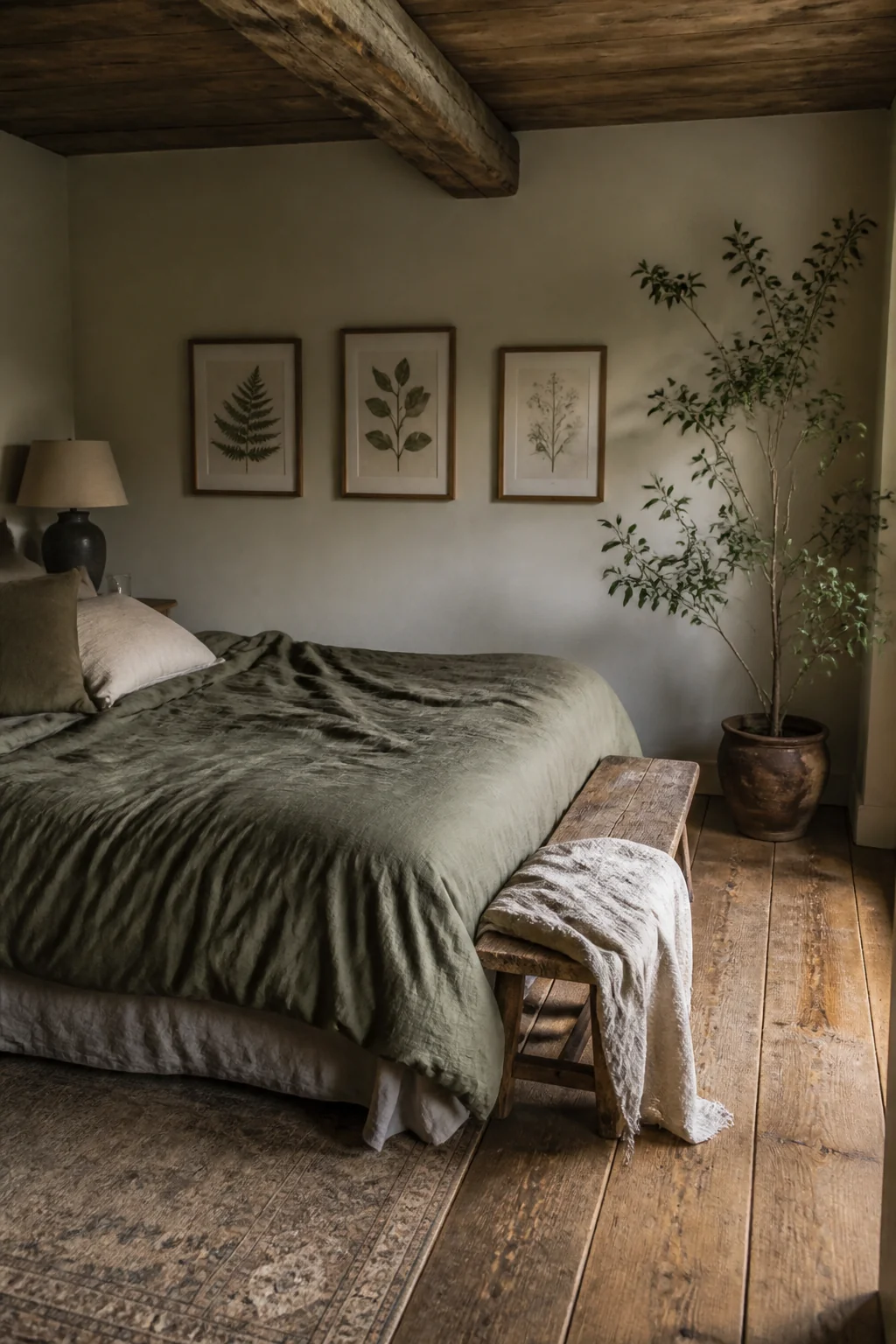 Display botanical or nature prints in simple frames