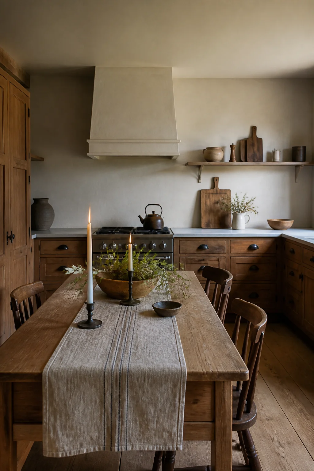 Repeat the wood tones you already have